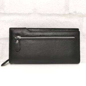 Дамско портмоне естествена кожа 191Н черно, голямо