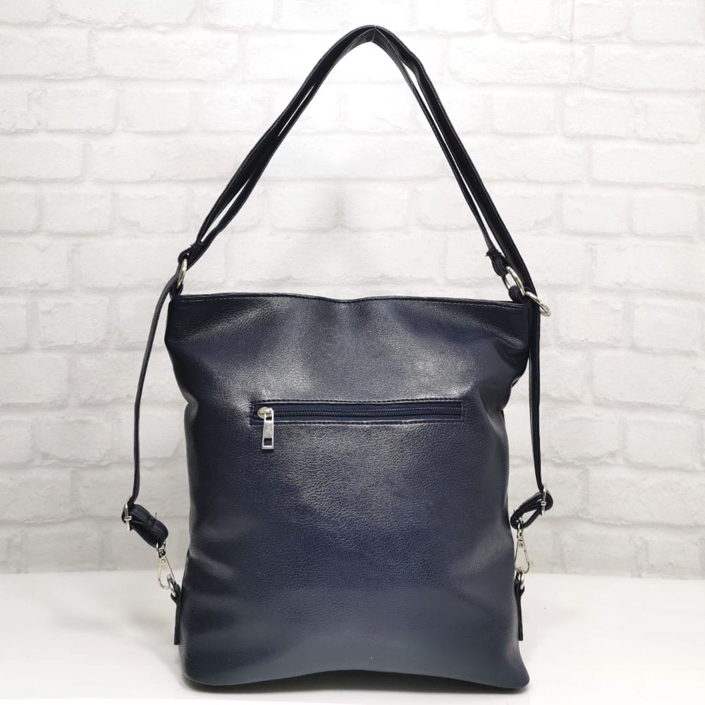 damska-chanta-101005-10 Дамска чанта-раница Еврика тъмно синя - EvrikaShop