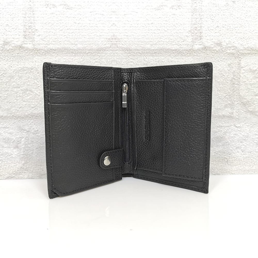 majki-portfejl-61482 Мъжки портфейл естествена кожа 61482Н черен, вертикален