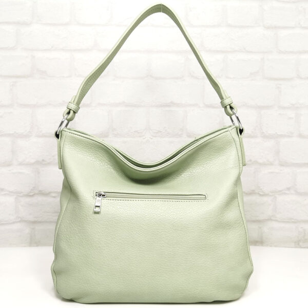 Зелена дамска чанта Мария С, внос от Италия - EvrikaShop