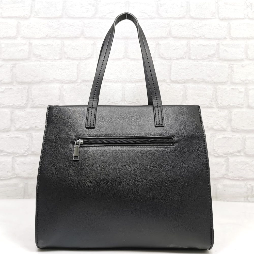 damska-chanta-351482-5 Дамска средно голяма чанта Мария С черна - EvrikaShop