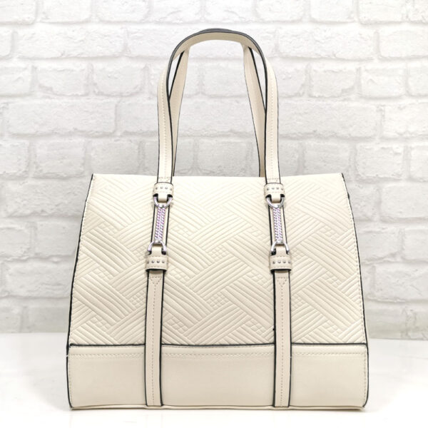 Средно голяма чанта Мария С екрю от Италия- EvrikaShop