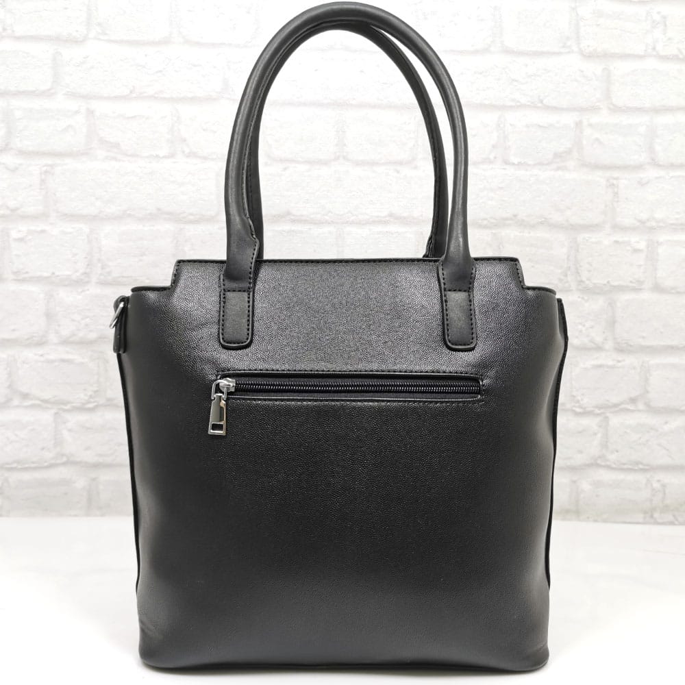 damska-chanta-351496-8 Черна дамска чанта Мария С от Италия - EvrikaShop