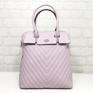 Дамска раница-чанта Мария С бледо лилава - EvrikaShop