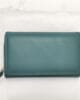 Дамско портмоне от естествена кожа 1000Т тюркоазено, средно по големина