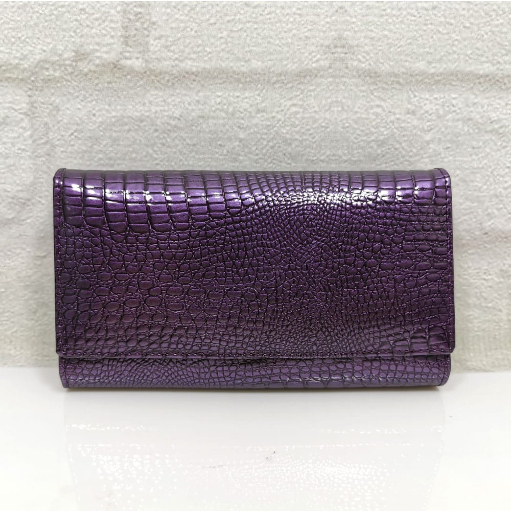 damsko-portmone-453N Дамско портмоне естествен лак 453ЛЛ лилаво, голямо,