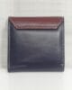 Дамско портмоне естествена кожа 419ТСБ тъмно синьо с бордо, малко Дамско портмоне естествена кожа 419ТСБ тъмно синьо с бордо, малко