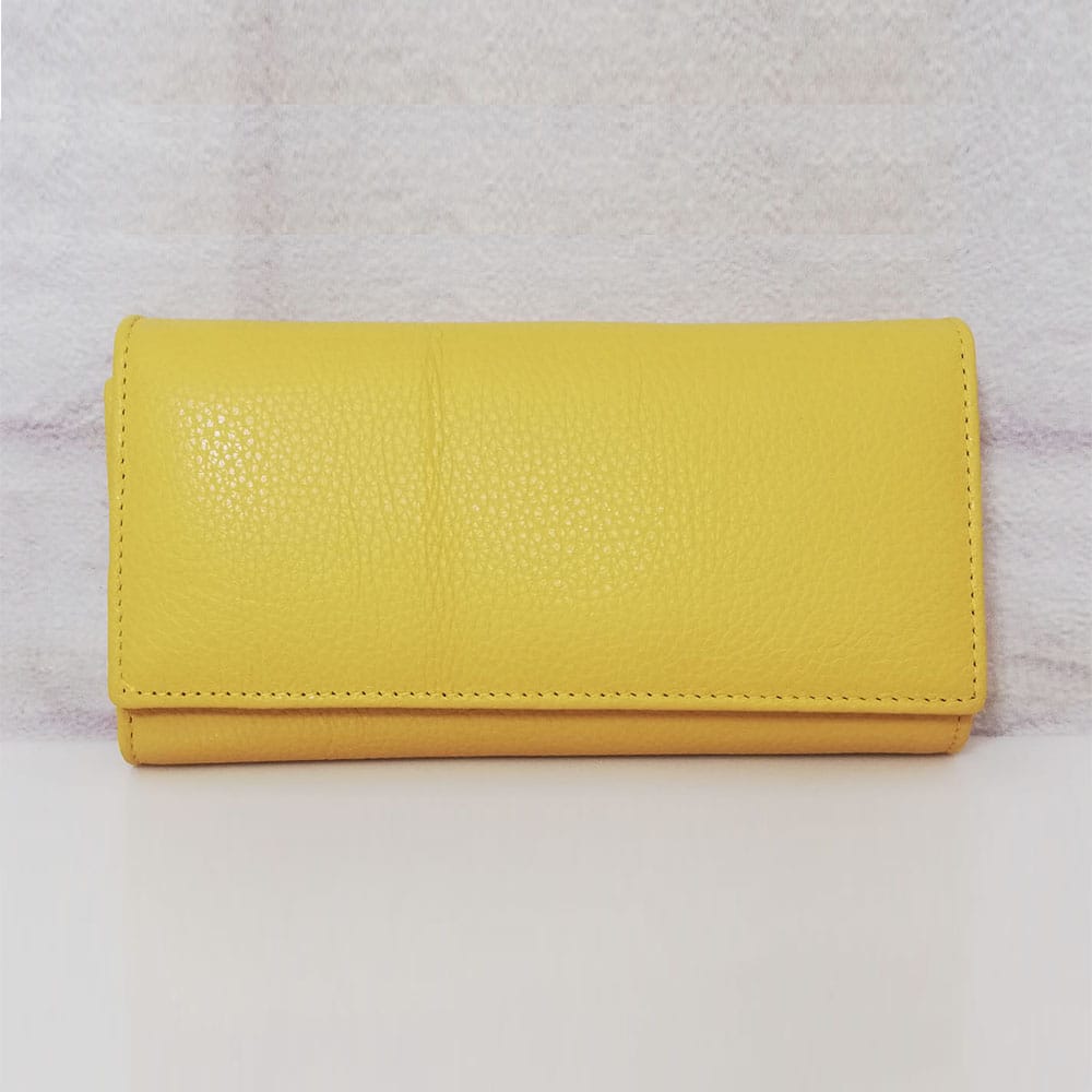 i por W34c Дамско портмоне естествена кожа W34-1Ж жълто, голямо
