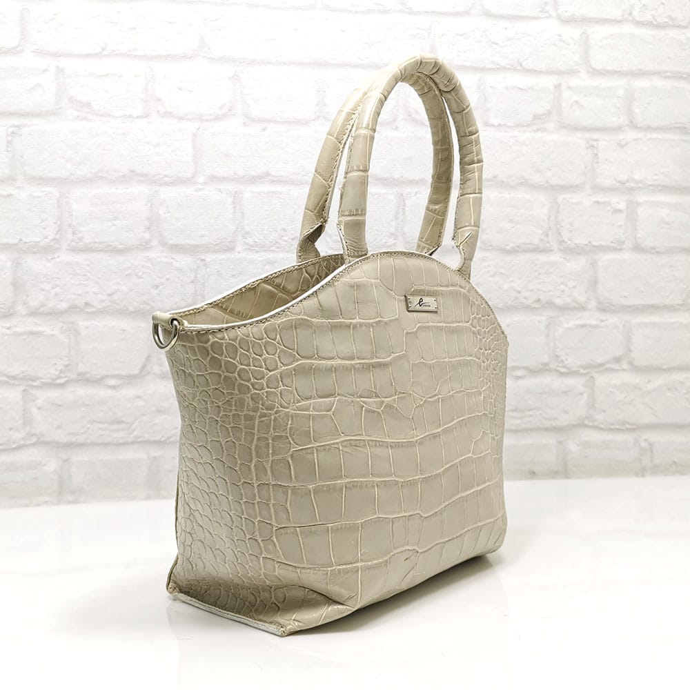 damska-chanta-10765N-1 Чанта Еврика естествена кожа екрю, малка - EvrikaShop