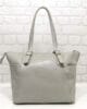 Чанта Еврика 10767ССЕК естествена кожа, светло сива