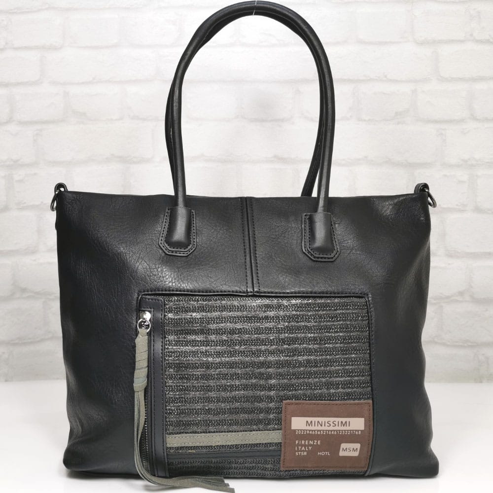 damska-chanta-352043-9 Голяма черна дамска чанта Мария С от Италия - EvrikaShop