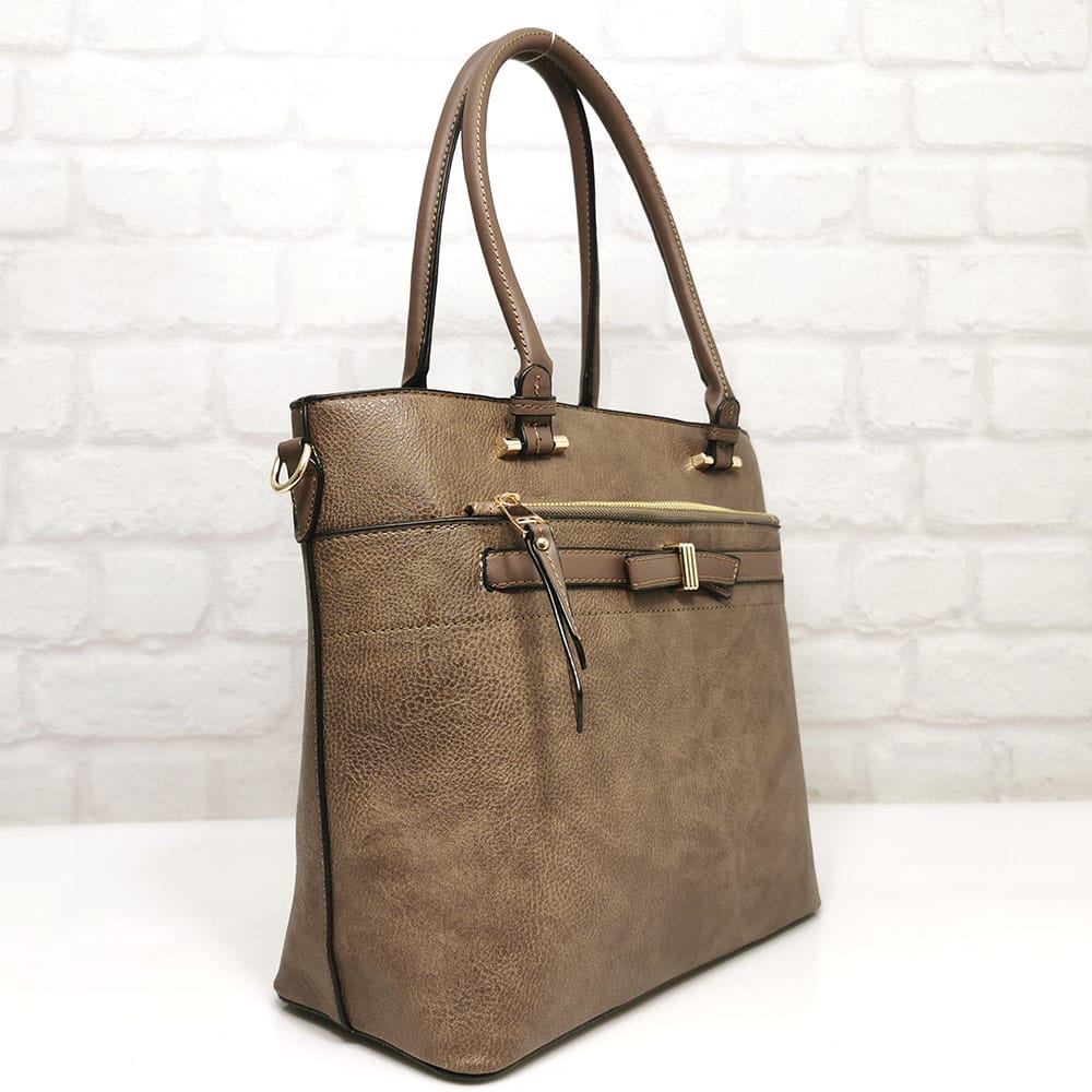 damska-ranica-203-1 Бежова дамска чанта Мария С от Италия - EvrikaShop