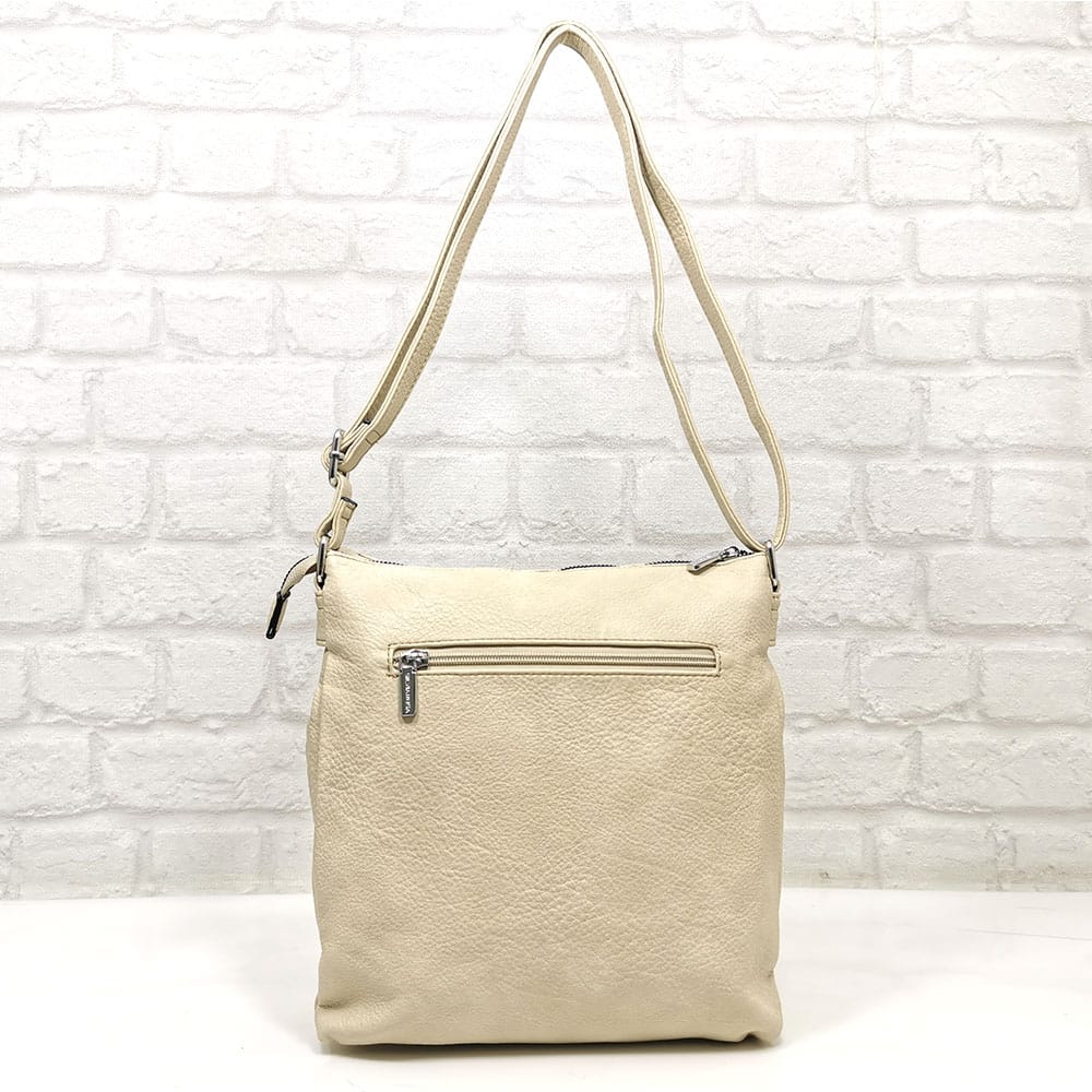 damska-chanta-6643-5 Дамска чанта екрю-меланж, средно голяма - EvrikaShop