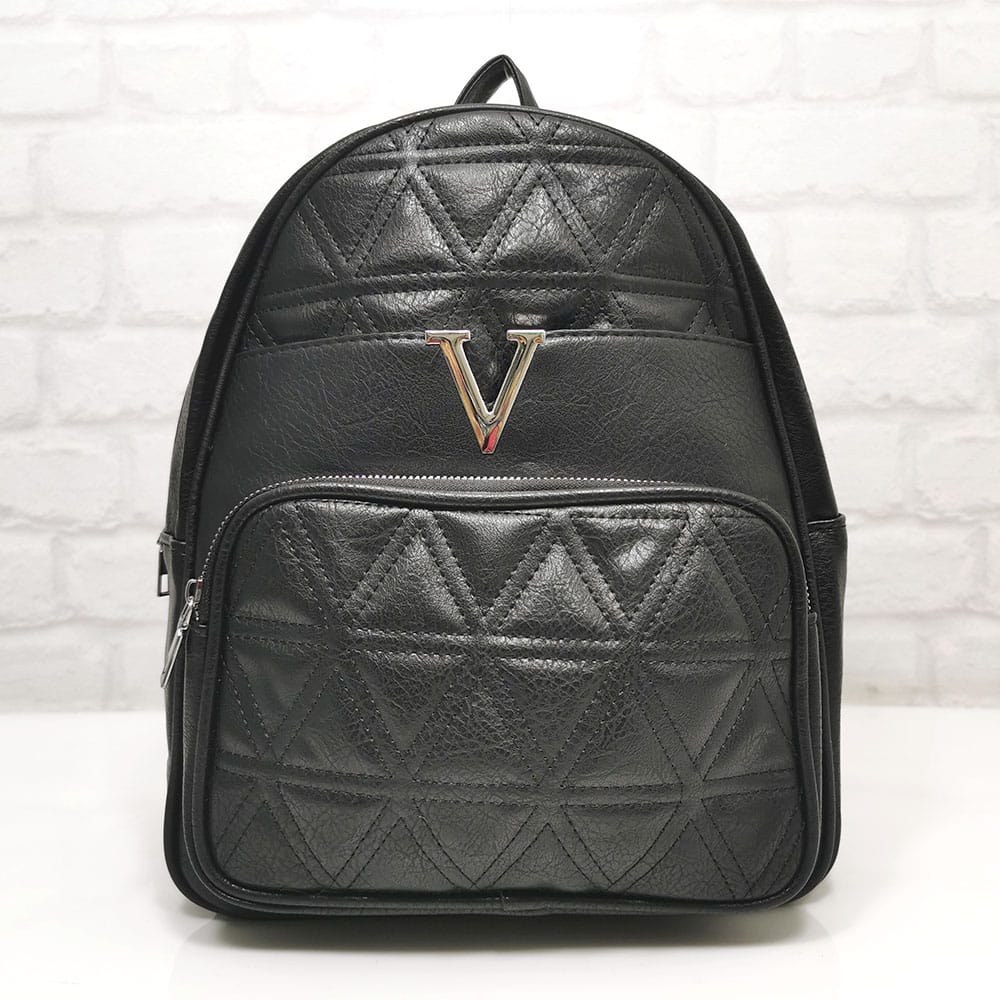 ranica-2407 Раница от еко кожа 2407Н черна, средно голяма