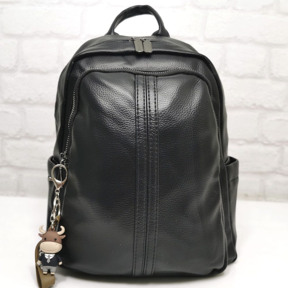 ranica-8575 Раница от еко кожа 8575Н черна, средно голяма