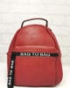 Раница от еко кожа GR3886СН червена, малка