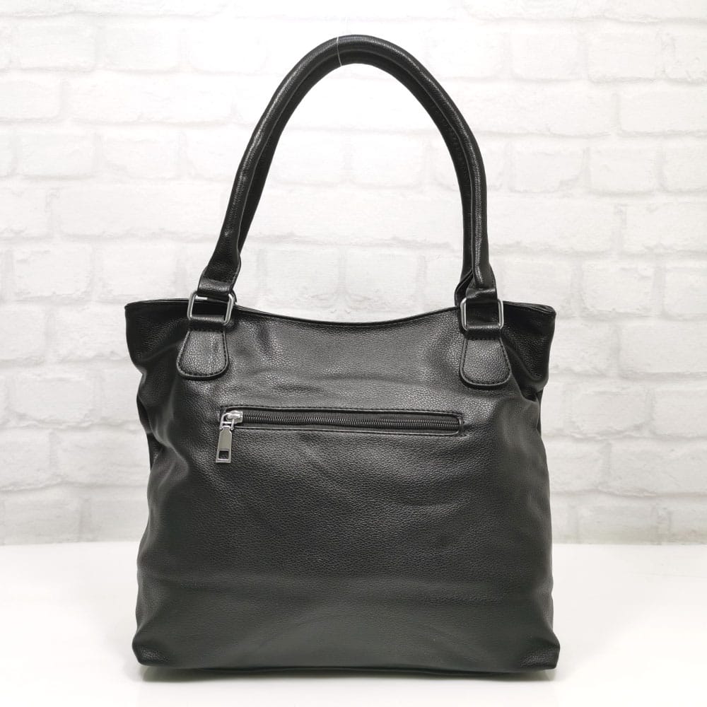 damska-chanta-396-2 Средно голяма черна чанта Еврика - EvrikaShop