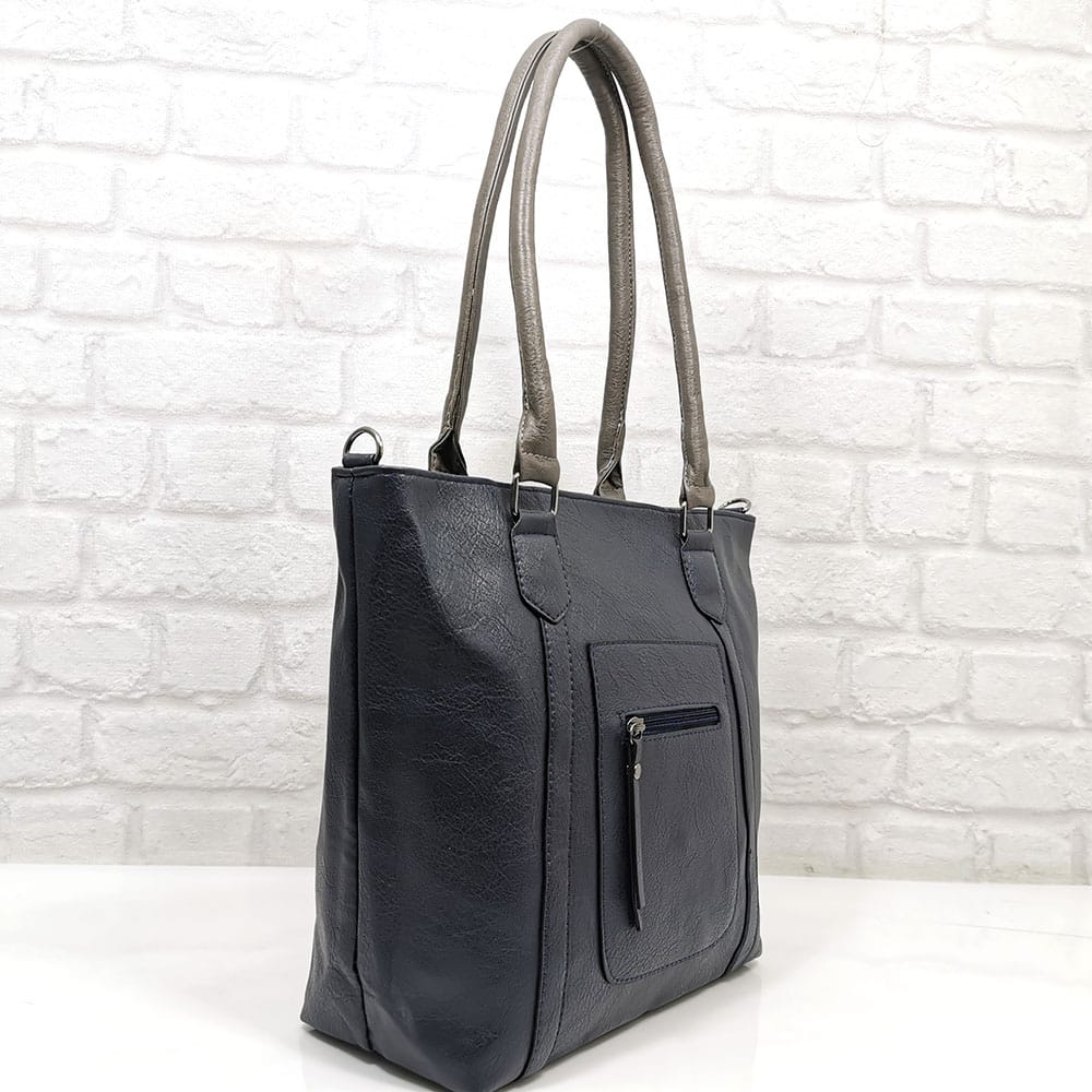 damska-chanta-9163-1 Лека дамска чанта Еврика тъмно синя - EvrikaShop