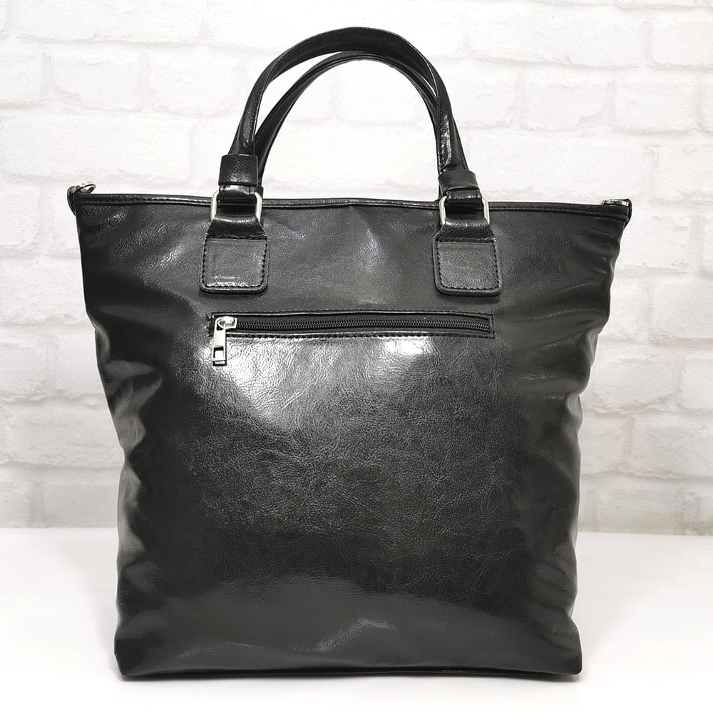 damska-chanta-10912-5 Удобна черна дамска чанта Еврика от еко кожа - EvrikaShop