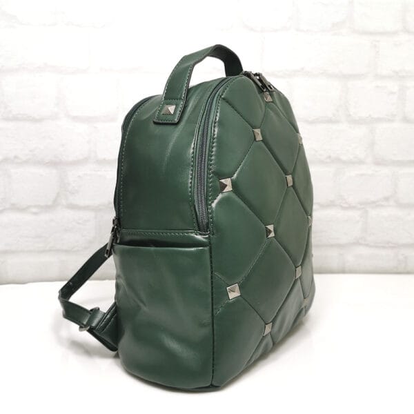 Дамска раница Еврика маслено зелена - EvrikaShop
