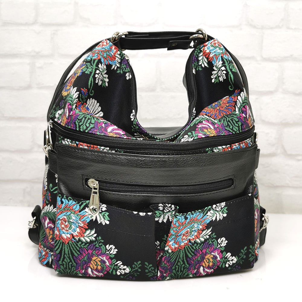 chanta-ranica-843-3 Дамска чанта-раница Еврика шарена - EvrikaShop