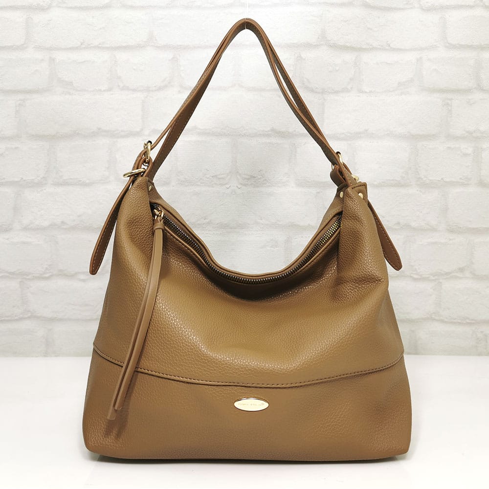 chanta-david-jones-cm6787-6 Чанта David Jones СМ6787ТБ тъмно бежова(охра)