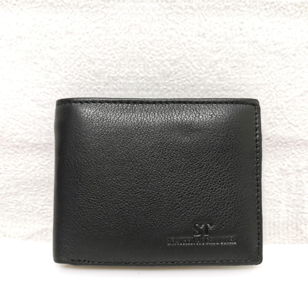 portfejl-460-a Портфейл от естествена кожа 460Н черен, малък, хоризонтален