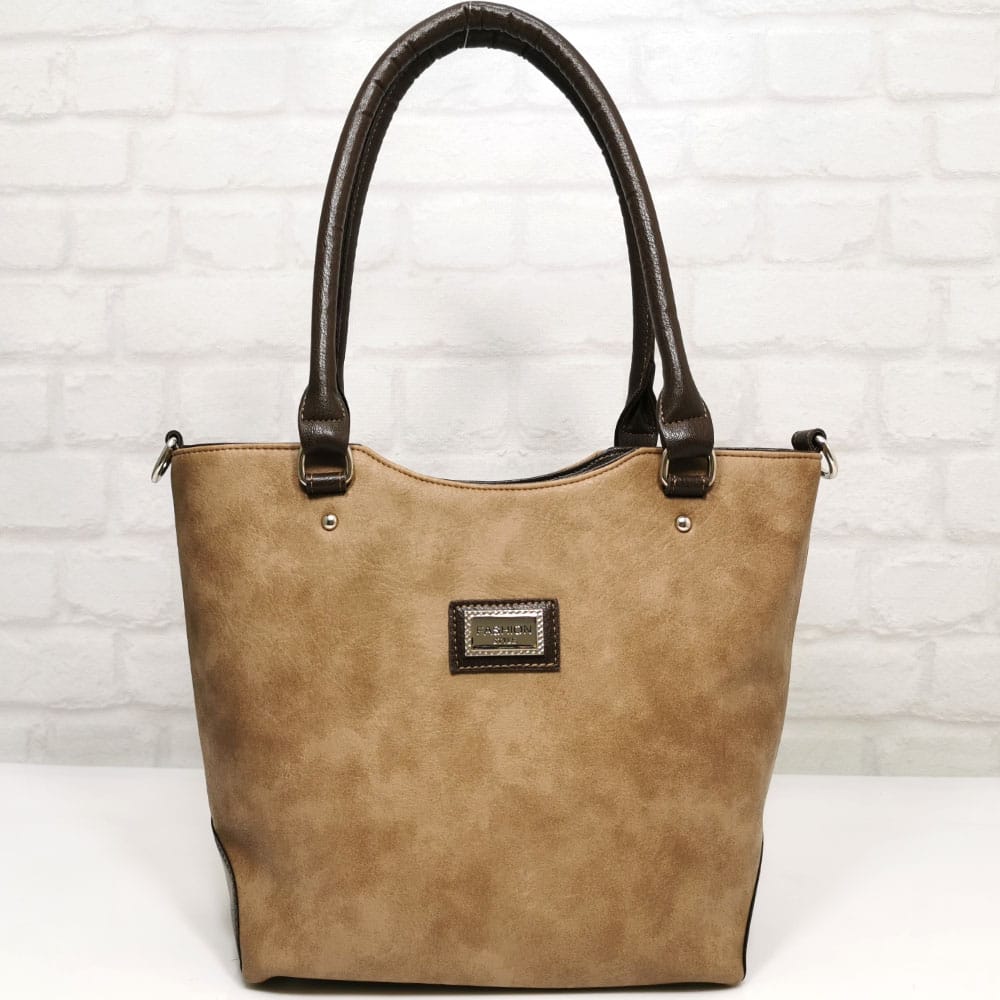 chanta-1276n Чанта Еврика 2387БЕ бежова с кафяво