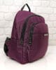 Раница 6204БО бордо към лилаво, текстилна