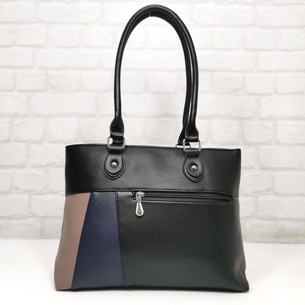 chanta-1323201 Чанта Еврика 1323201НТБ черна с цветове