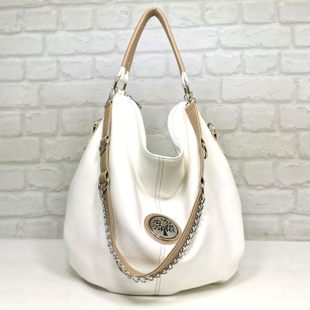 chanta-564nov-3 Чанта Еврика 564ББ бяла с бежово