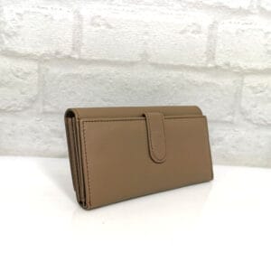 Портмоне естествена кожа 453КА каки, голямо