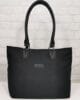 Чанта 13291Н черна, голяма, текстилна