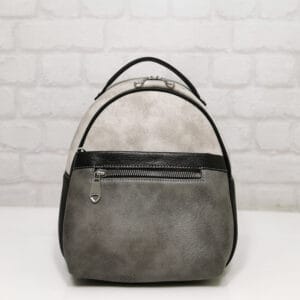 Раница Еврика 2445НСВ черна със сиво, малка