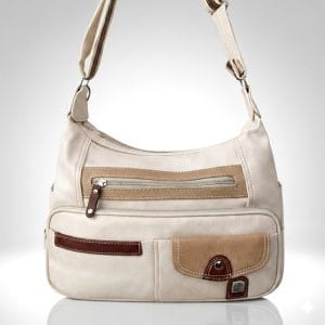 Чанта с много джобове 56226EBE екрю с бежово