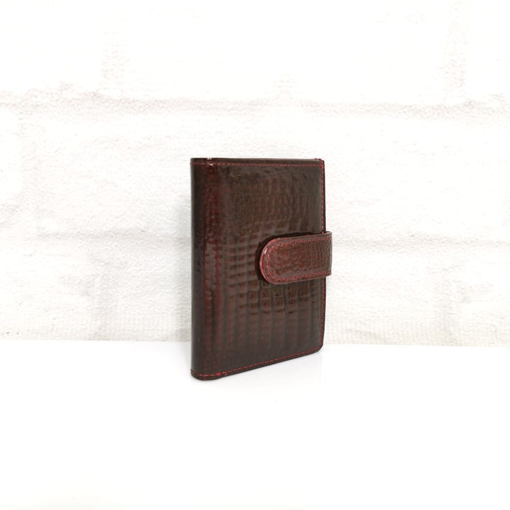 vizitnik-FE20 Визитник от естествен лак А20БО бордо, вертикален