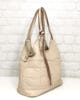 Чанта 282BE бежова, средно голяма