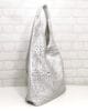Чанта 1008-3SR сребриста, две в едно