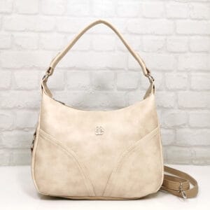 Чанта Еврика 2306EK екрю, средно голяма