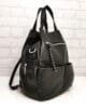 Чанта-раница 9025H черна, средно голяма, мека
