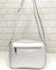 Чанта 9924SR сребриста, малка, с много джобчета