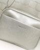 Чанта 9924SR сребриста, малка, с много джобчета