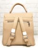 Чанта-раница 317BE бежова, средно голяма