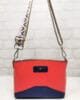 Чанта Еврика 10EK-8KRTS двуцветна, от естествена кожа, малка