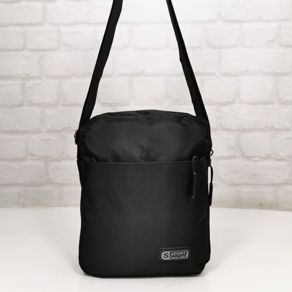 sportna-chanta-131203 Мъжка чанта 131203H черна, текстилна