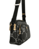 Дамска чанта 2018H черна с цветове, средно голяма