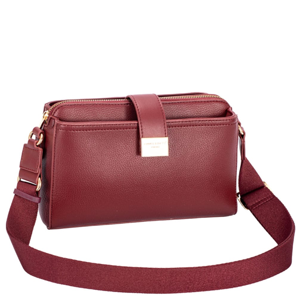 chanta-David Jones-7437-1-21 Чанта David Jones 7437-1BO бордо, малка