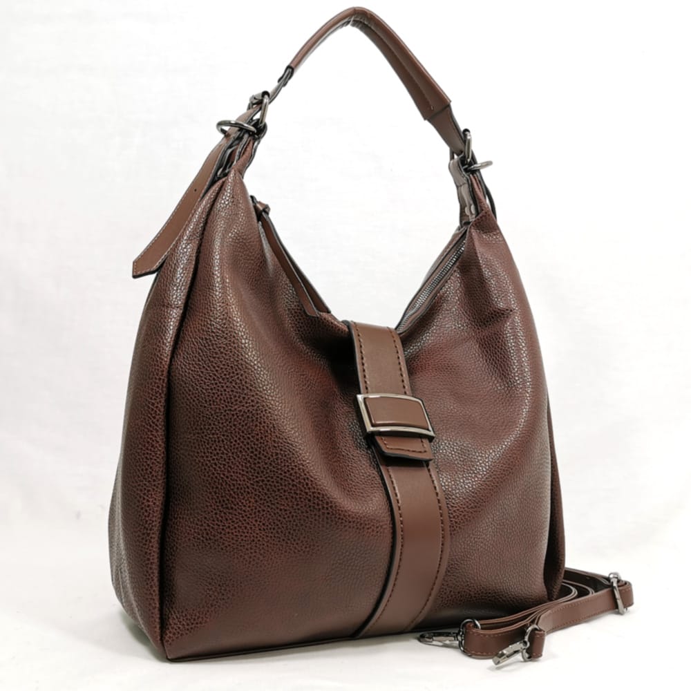 damska-chanta-351-3 Дамска чанта тъмно кафява, средно голяма 351TK