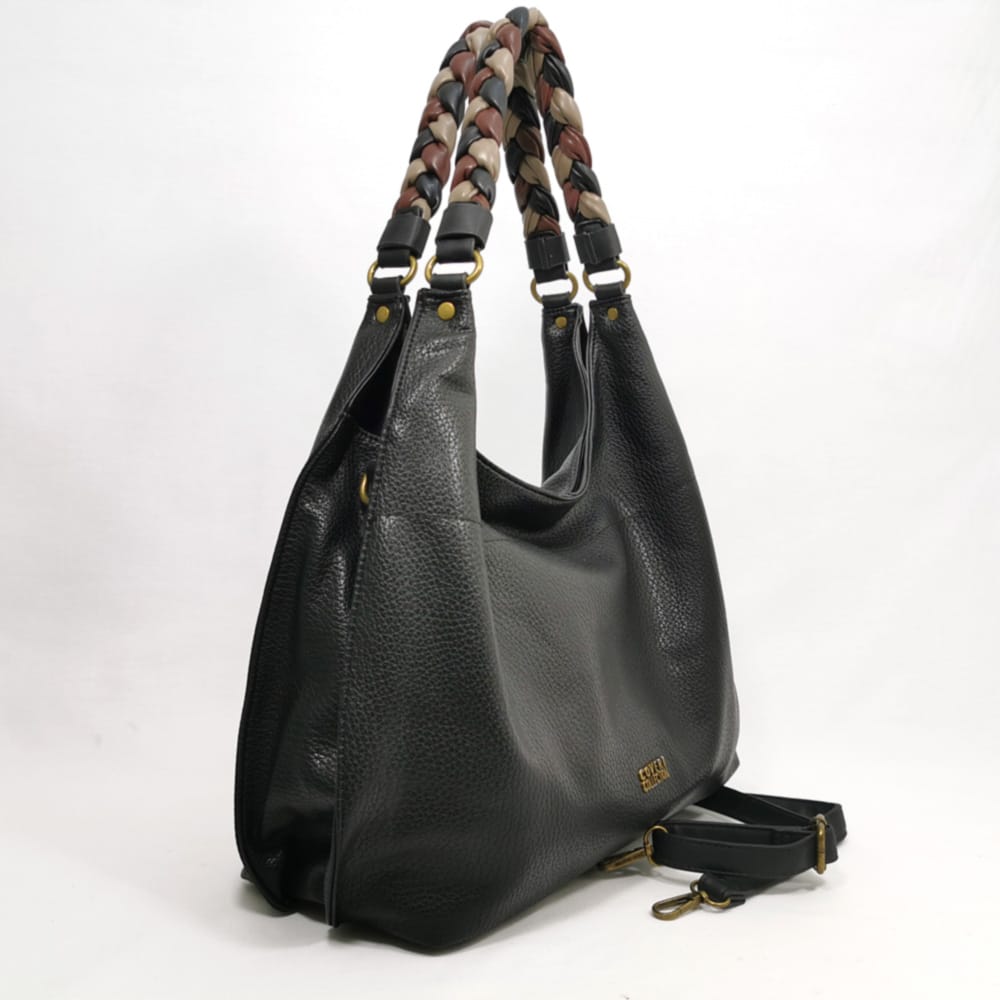 damska-chanta-n8029-4 Дамска чанта черна с цветове 8029H