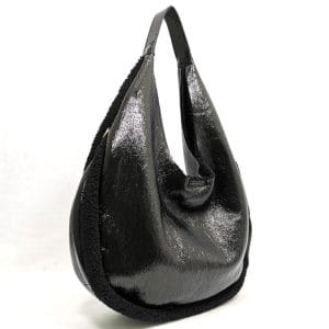 Чанта две в едно, черна, лъскава 926H